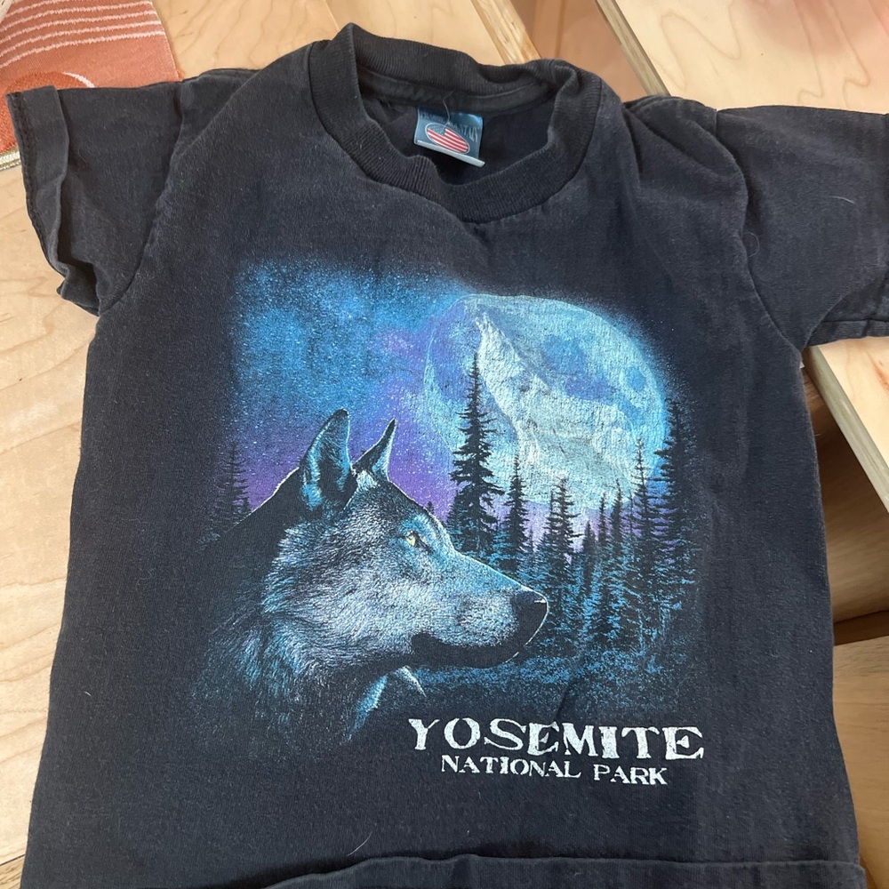 ISO Yosemite National Park Kids Black T-Shirt